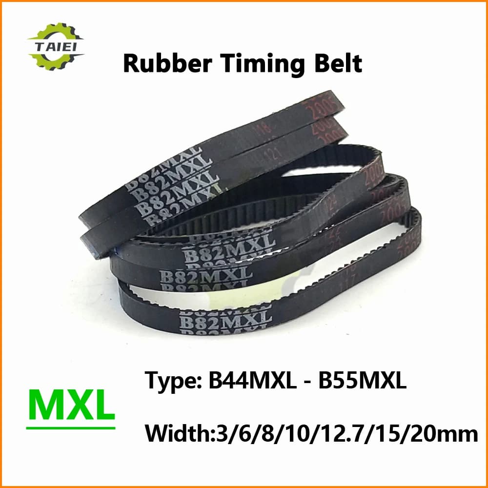 MXL B44 B45 B46 B47 B48 B49 B50 B51 B52 B53 B54 B55 Width 3mm-20mm Dentized belt for 3D printer