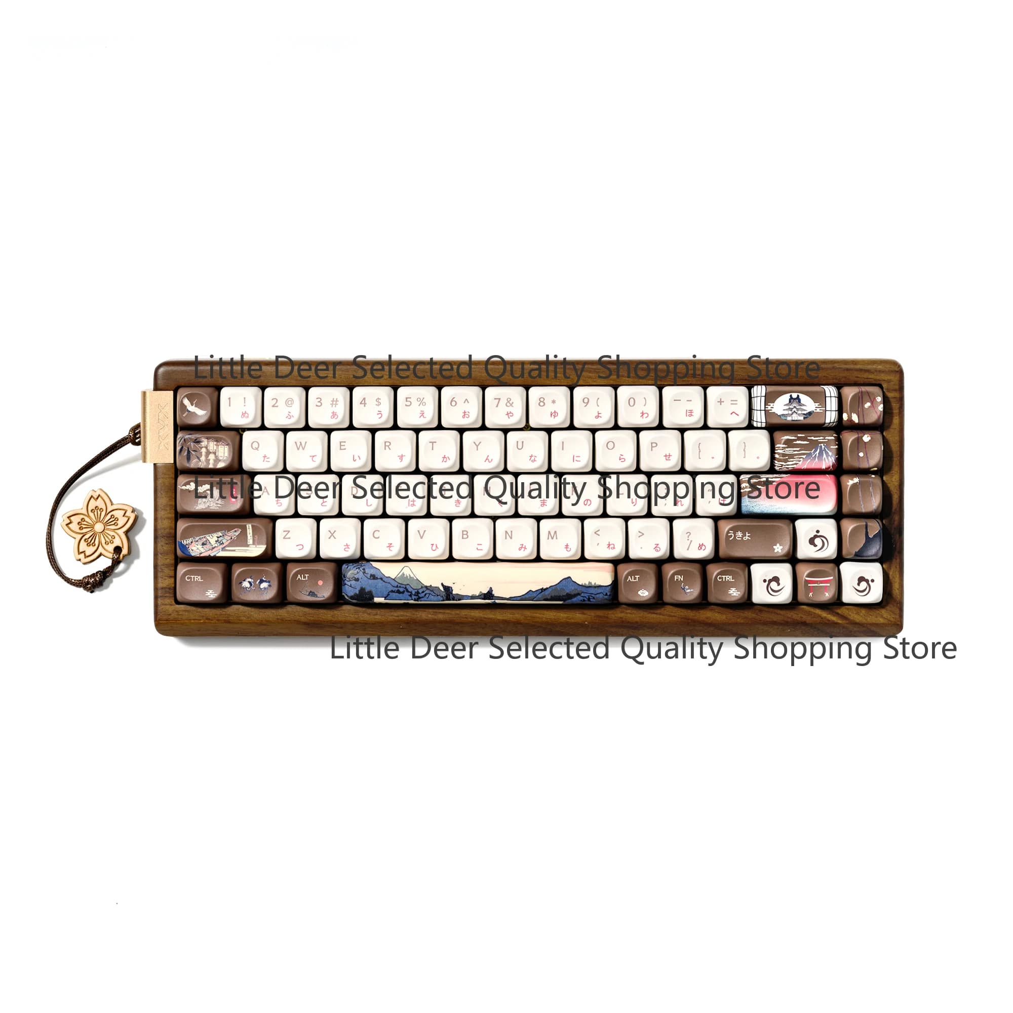 Tastiera Meccanica MU68 Tema FujiWave, 5 Lati con Keycaps Dye-sub, Retroilluminazione RGB, USB-C Cablata, Gaming, Layout Inglese e Giapponese