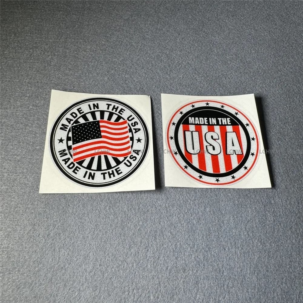 1 piece Nation Flag MADE IN THE USA Car Stickers Decal Auto Window Body Graphic Motorcycle Helmet Fuel Tank Tape