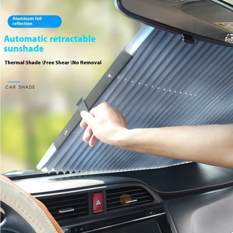 Parabrezza per auto Ombrello Ombrello Protezione UV Accessori per auto Tenda retrattile Parabrezza per auto Visiera parasole Blocchi protettivi