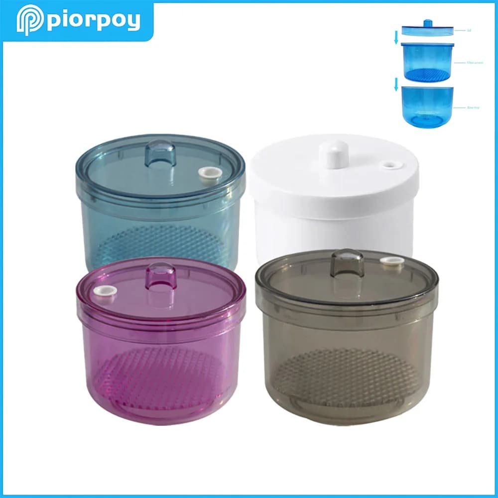PIORPOY Strumenti dentali Scatola di disinfezione dentale Frese Blocco Trapani Scatola di sterilizzazione Cestino netto resistente al calore Custodia per immersione pulita