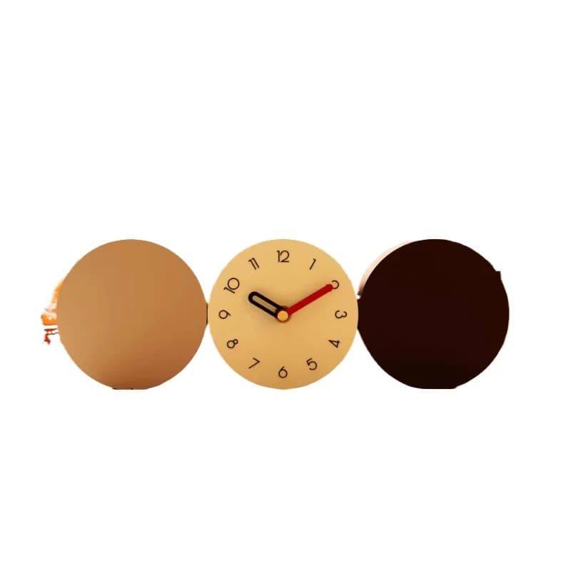 Scatola portaoggetti tridimensionale, orologio a pendolo da scrivania, orologio da tavolo, orologio per la casa, mobile TV, ornamento portaoggetti