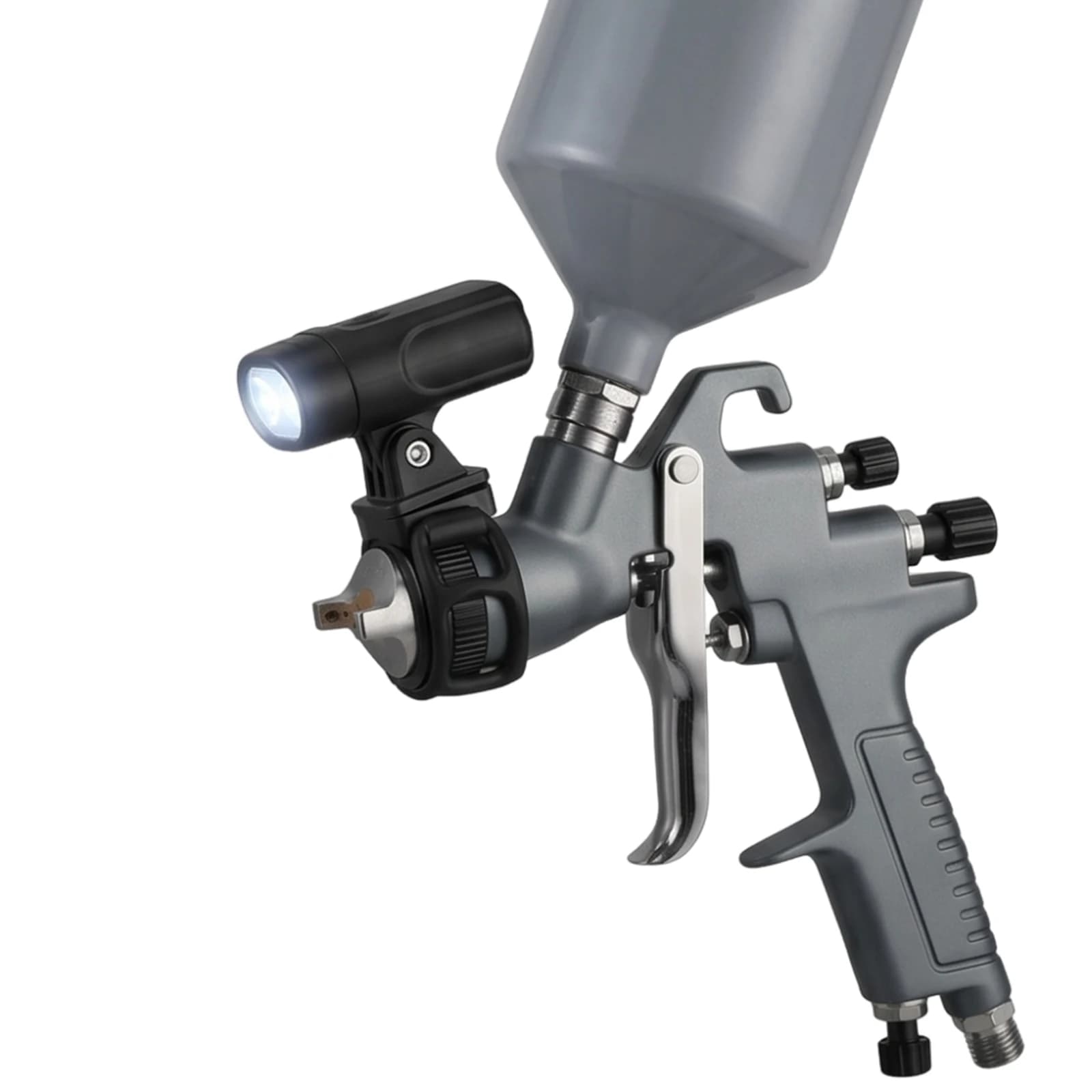 Paint Spray Gun Light Rechargeable Airbrush Paint Fill Light Adjustable Bike Helmet Flashlight for Night Cycling Running