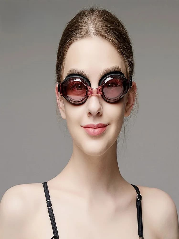 High-definition swimwear for men and women, waterproof and anti-fog professional training glasses for myopic swimmers