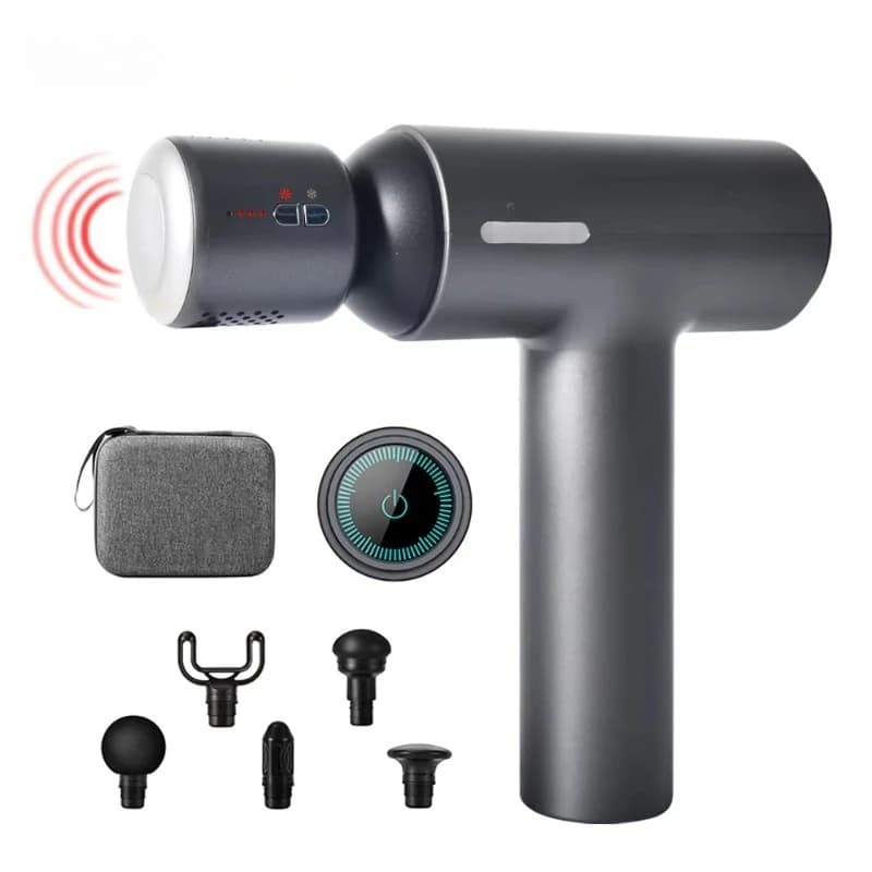 Professional Portable Muscle Massage Gun Vibration Hot Cold Therapy Strap for Rechargeable Deep Fabrics
