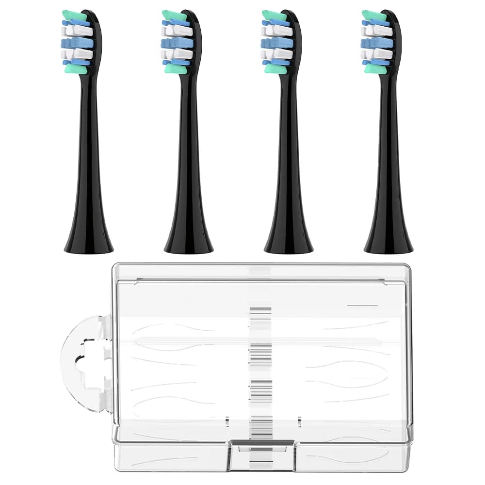 4 Testine di Ricambio Professionali e Set da Viaggio per Spazzolino Elettrico Compatibili con Philips Sonicare