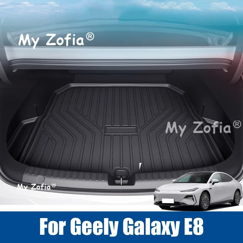 Per Geely Galaxy E8 2025 2026 TPE 3D Auto Baule Posteriore Tappetino Cargo Liner Pad Impermeabile All Weather Storage Pad Accessori