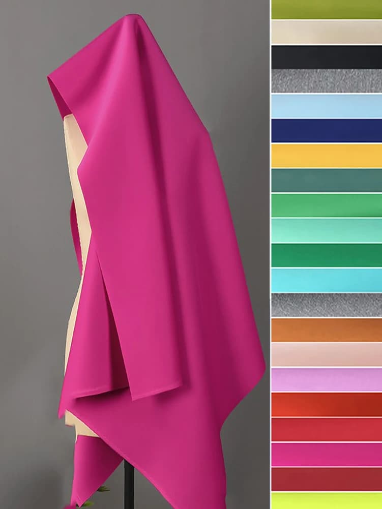 Scuba Knit Fabric Thicken Layer Polyester Spandex for Clothing Design Photo Background Cloth by Half Meter