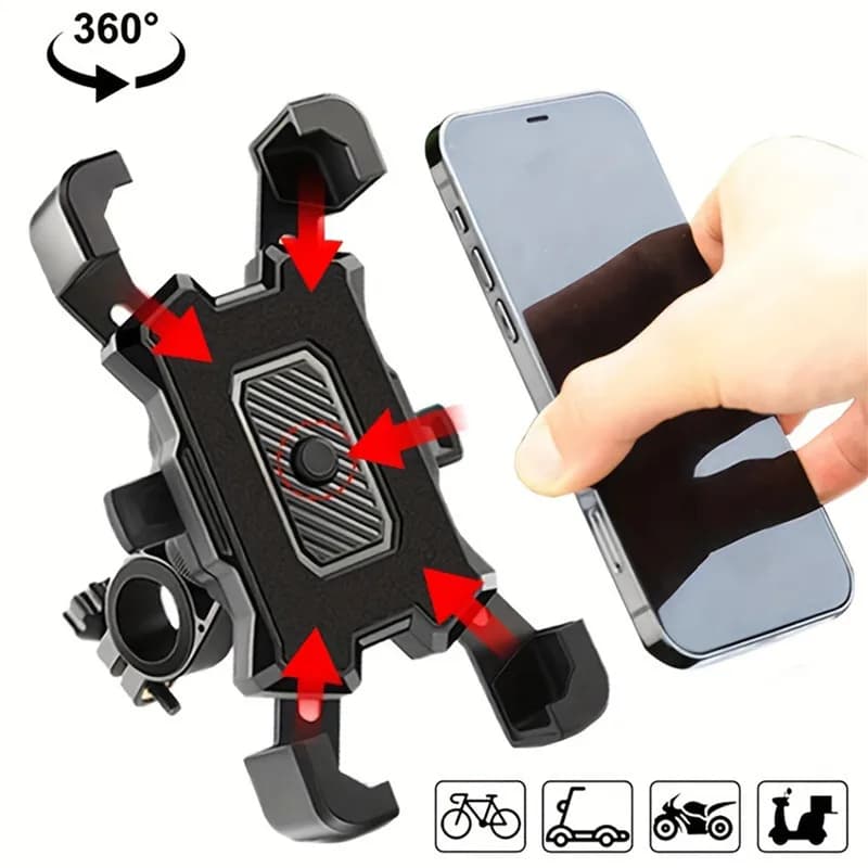 Supporto per telefono per bicicletta Accessori per bici Supporto regolabile per moto 360 ° Clip GPS ruotabile Ciclismo Accessori Mtb Bici Sport
