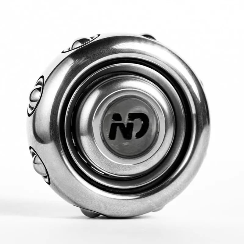 SAM Anello Fidget Spinner in acciaio inossidabile EDC Giocattolo antistress Rotazione delle dita Decompressione Accessorio per alleviare lo stress rotante magico