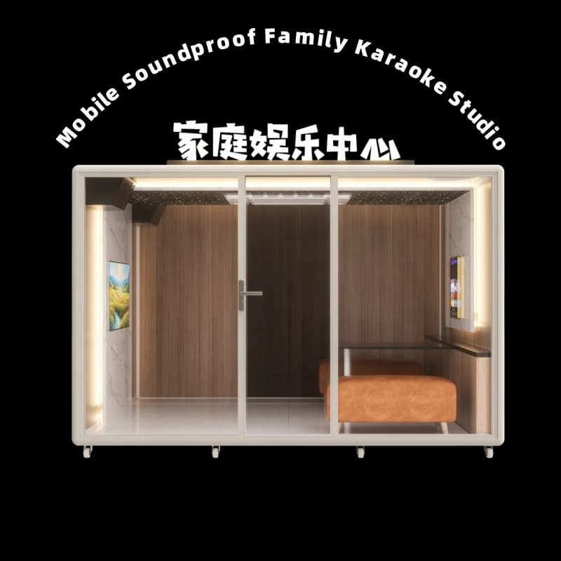 Cabina KTV insonorizzata Sala karaoke Simulatore di canto Macchina Studio musicale Pod acustico Armadio mobile Console di gioco a gettoni
