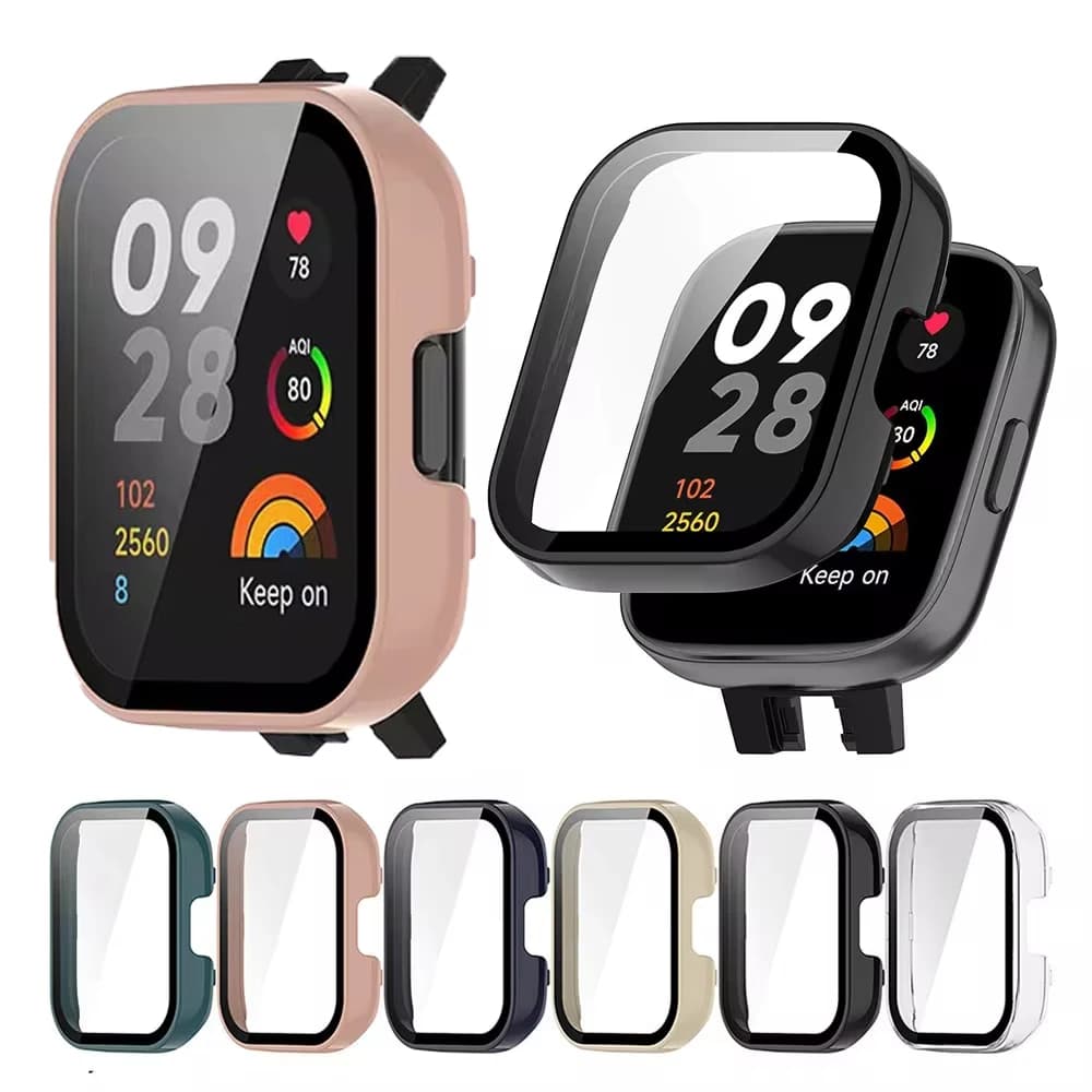 Protective case in tempered glass + protective case for Redmi Watch 3 bumpers for Xiaomi Redmi Smart Watch 3 accessories cases