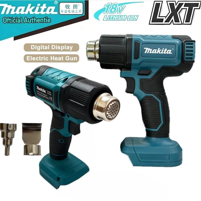 Pistola ad Aria Calda Senza Fili Makita, Pistola Termica Elettrica Portatile Industriale con Temperature Regolabili