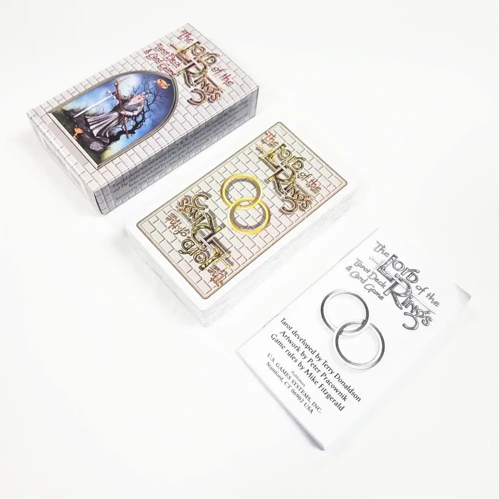 Il Signore degli Anelli Tarocchi 12x7 Cm Depizi Personaggi, Creature e Scene Preferiti ai Fan 78 Pezzi Carte Rider Waite System