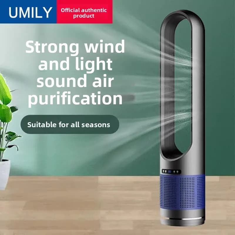 Ventilatore Senza Pale 220V, Nuovo Modello da Pavimento per Casa, Silenzioso, Raffreddamento e Riscaldamento, Purificatore d'Aria, Ventilatore Circolatore