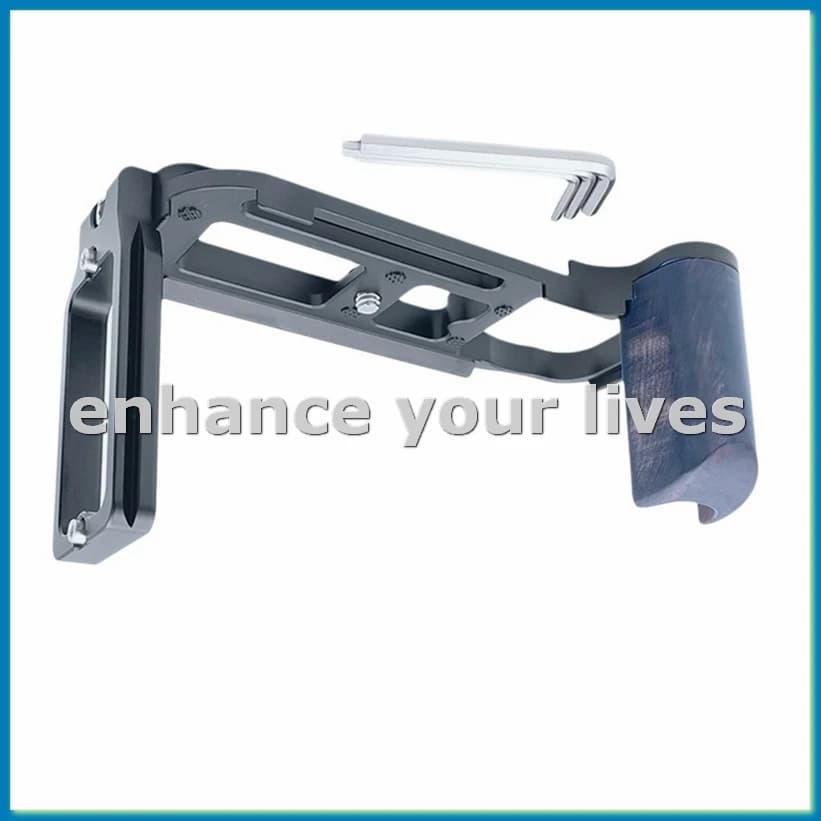 Camera Quick Release Plate L Bracket L-Shape Vertical Hand Grip with 1/4 Inch Tripod Screw for DF Camera Black-A79U