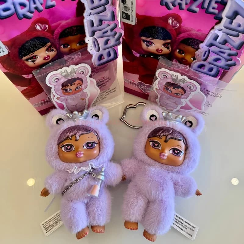 Nuova Bambola di Peluche Bratz Bratziez, Giocattolo Trendy Kawaii, Scatola Misteriosa Originale, Portachiavi Peloso, Regalo di Compleanno per Bambini