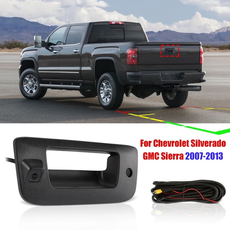 Telecamera Grandangolare per Maniglia Portellone Posteriore per Chevrolet Silverado GMC Sierra 2007-2013 OEM 22755304, 22755304SMTH