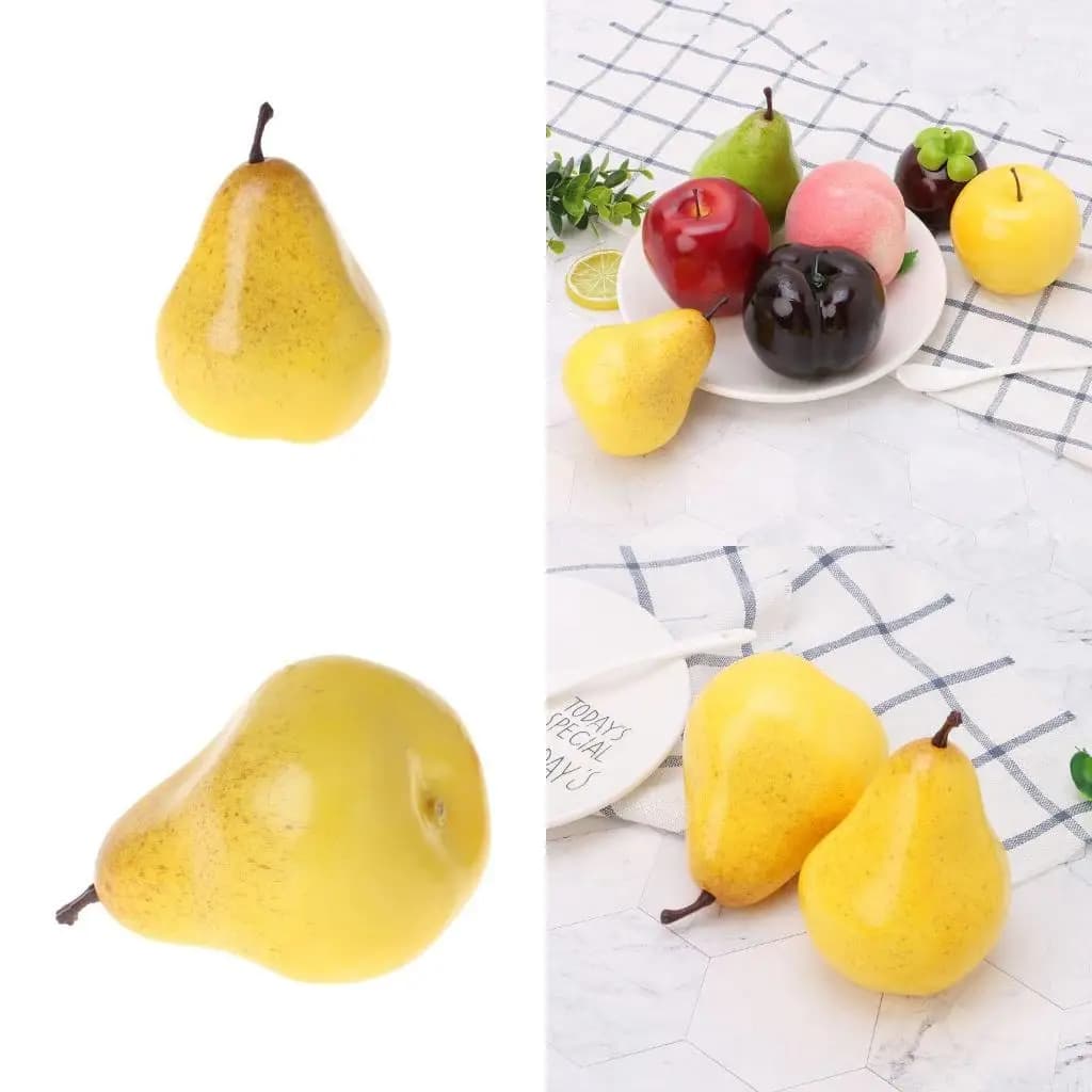 L43A Artificial Pear Fruit Realistic Model Photography Props Accessory for Gardening Planting Models Shopping Mall Show Gift