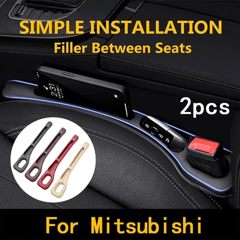 2 pezzi per Mitsubishi Pajero Outlander XL Montero Lancer Triton l200 Galant Evo ASX seggiolino auto gap riempitivo tra la fessura del sedile