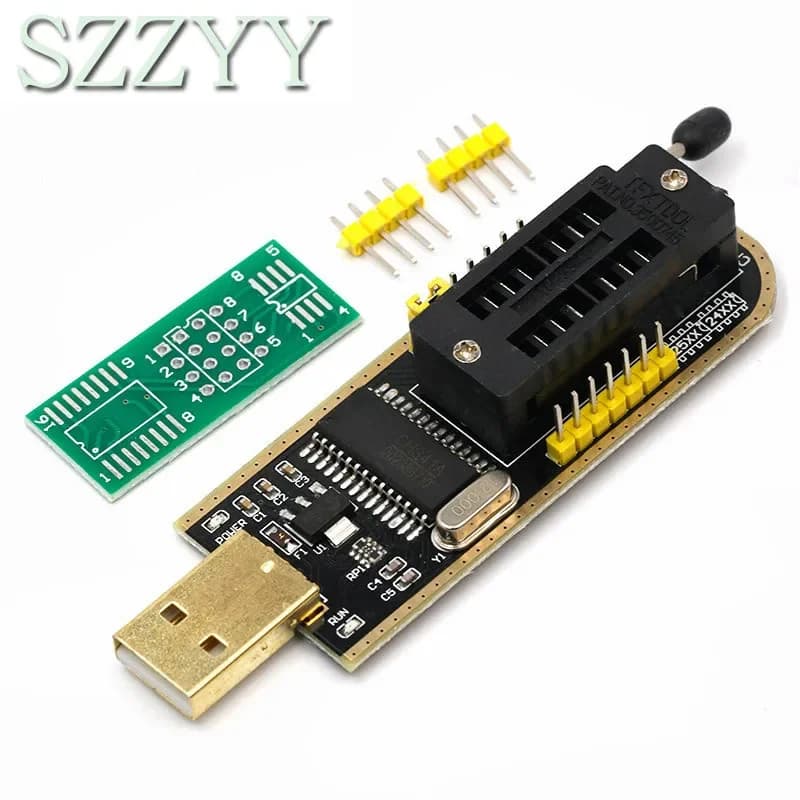 Programmatore USB BIOS Flash EEPROM serie CH341A 24 25 con software e driver
