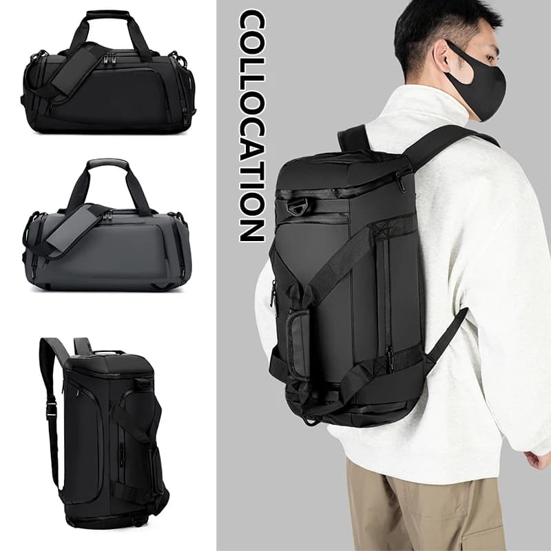 Zaino sportivo fitness Borsa da palestra per yoga Escursionismo Borsa da viaggio da campeggio Borsa a tracolla per uomo Donna Borse da viaggio d'affari con tasca per scarpe