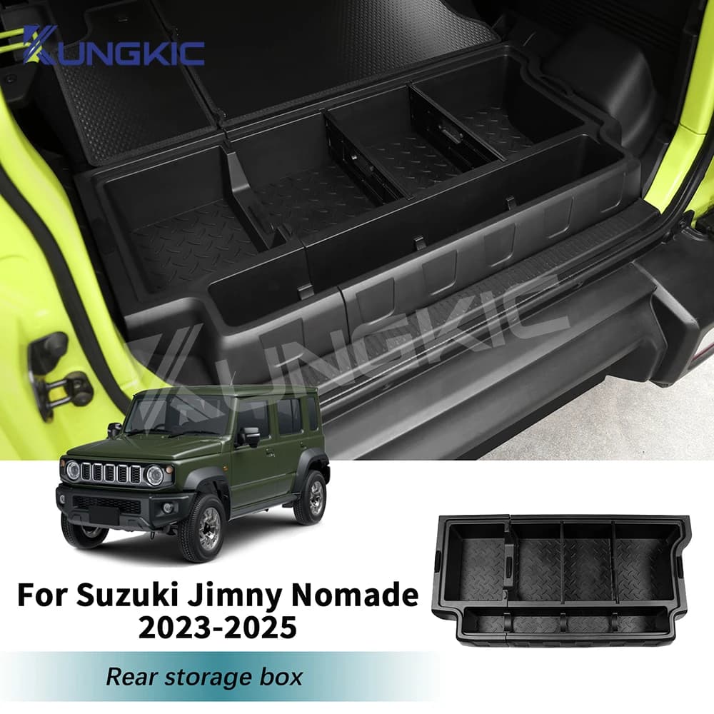 Organizer per Bagagliaio in ABS per Suzuki Jimny Nomade 5 Porte 2023 2024 2025 JB64, Scatola Portaoggetti per Auto