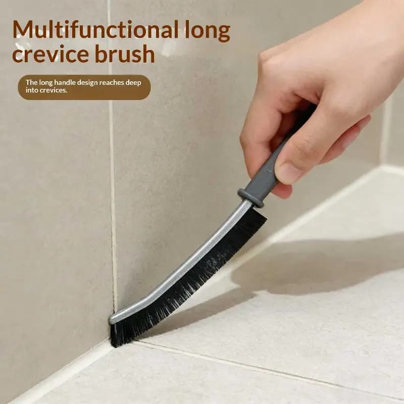 Gap Cleaning Brush 2 Pack Non-slip Grip Cleaner for Kitchen Tile Toilet Door Slot Joints Dead Angles