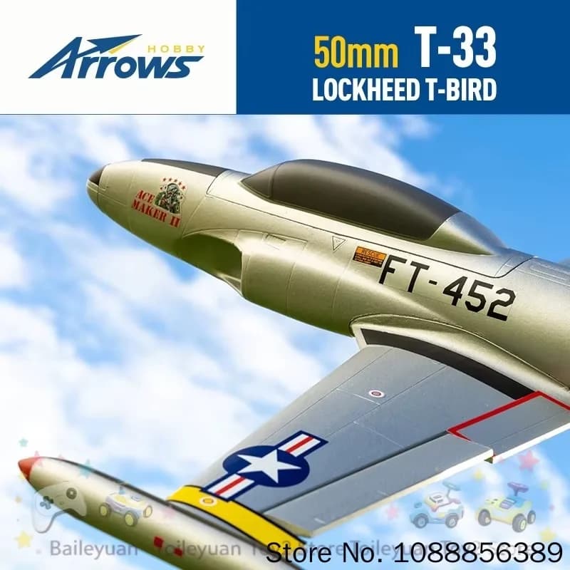 New In Stock Blue Arrows T-33 T33 50mm PNP Radio Control Model Hobby Aircraft Park Flyer Gift Toys RC Airplane Jet T 33 EPO Foam