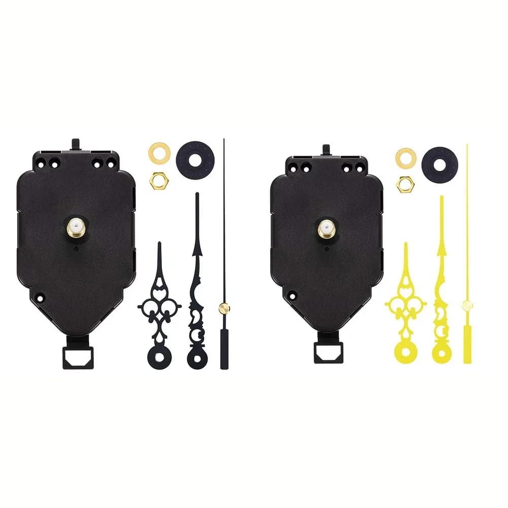 Kit di movimento per orologio a pendolo fai da te, movimento al quarzo di ricambio per orologi artigianali con albero regolabile per una cronometraggio preciso ed elegante