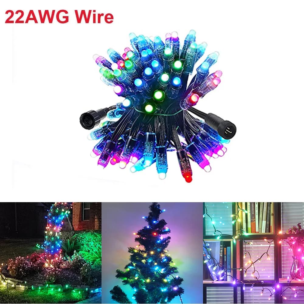 50 pz DC12V IP68 WS2811 LED Pixel nodi 22AWG WS2811IC String Light Smart Pixel Module pubblicità decorazione di festa di nozze