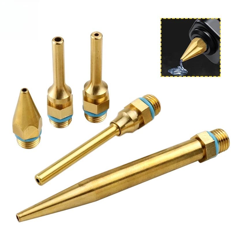 32x2.0mm 50x2.0mm 50x3.0mm 70x2.0mm Ugelli per pistola per colla a caldo Ugelli per pistola per colla a caldo Strumento adesivo Bocca universale