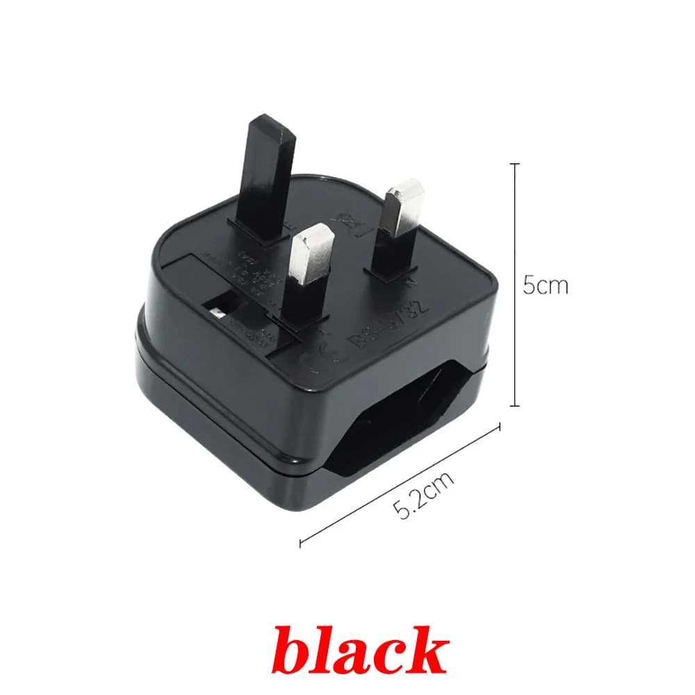 Convertitore adattatore spina da viaggio con presa di corrente europea UE da 2 pin a UK 3 pin da 10 pezzi
