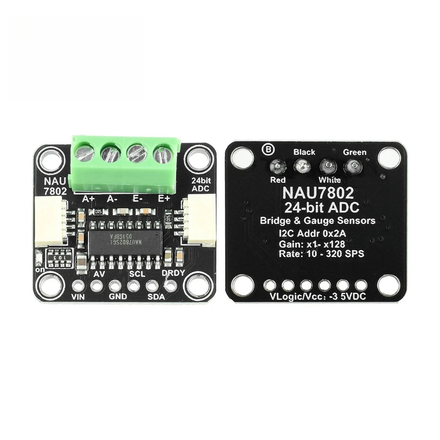 Modulo ADC NAU7802 a 24 bit, convertitore dati per sensore di pressione di pesatura ad alta precisione, compatibile con STEMMA QT Qwiic I2C per Arduino