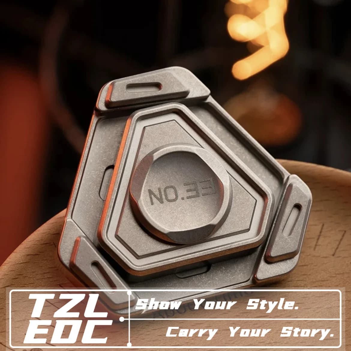 EDC Heart Of Steel Linkage Fidget Spinner Toys Stainless Steel Anti Stress Sensory Fidgeting Toys