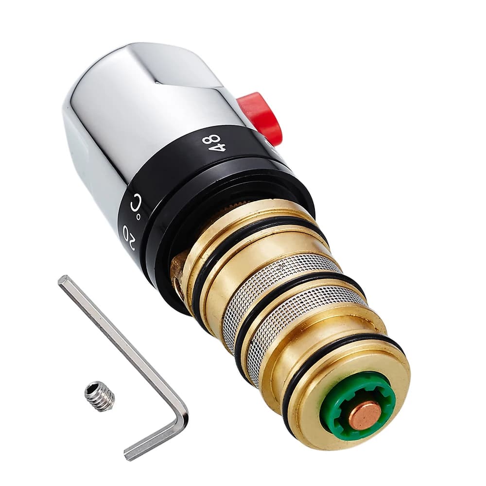 Brass Thermostatic Mixing Valve Faucet Kitchen Washbasin Faucet Water Temperature Constant Bath Bath Faucet Valve Mixer Tap