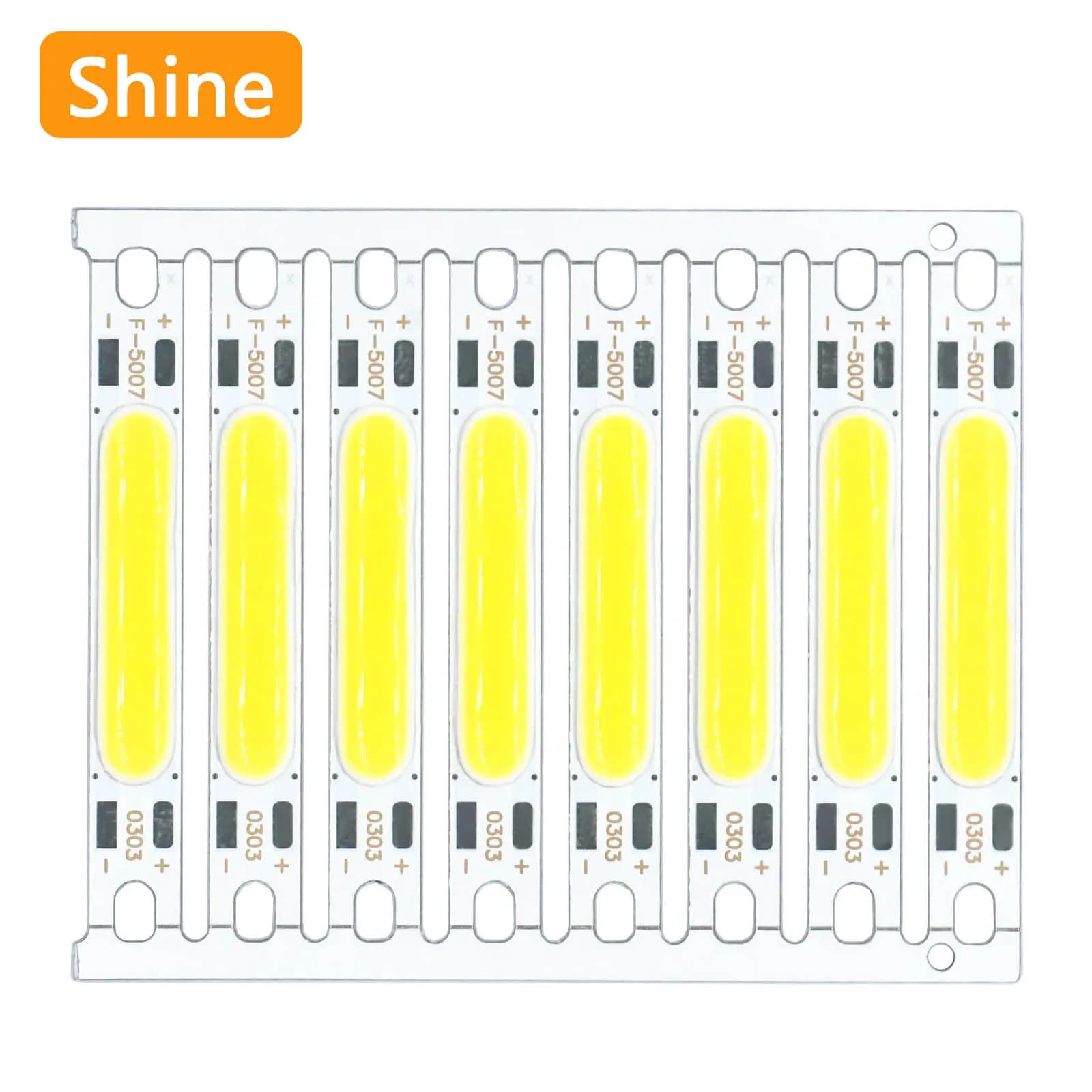 8 pz Ad Alta luminosità LED COB Chip di Luce Perline Della Lampada 3 W 5 W DC 12 V Per Luci Auto A LED Bicicletta Torcia Lampade Da Parete luci Tubo FAI DA TE