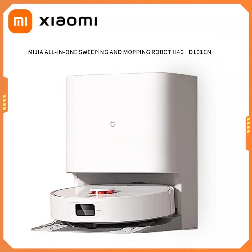 XIAOMI NORMA MIJIA Auto Robot Vacuum Cleaner H40 Smart Home Sprinkle High Speed Rotating Washing Machine 10000PA Laser Intake Ciclone