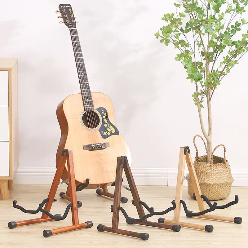 Supporto Universale per Chitarra, Stand per Chitarra Acustica, Elettrica, Basso, Ukulele, Violino, Strumenti a Corda, Espositore
