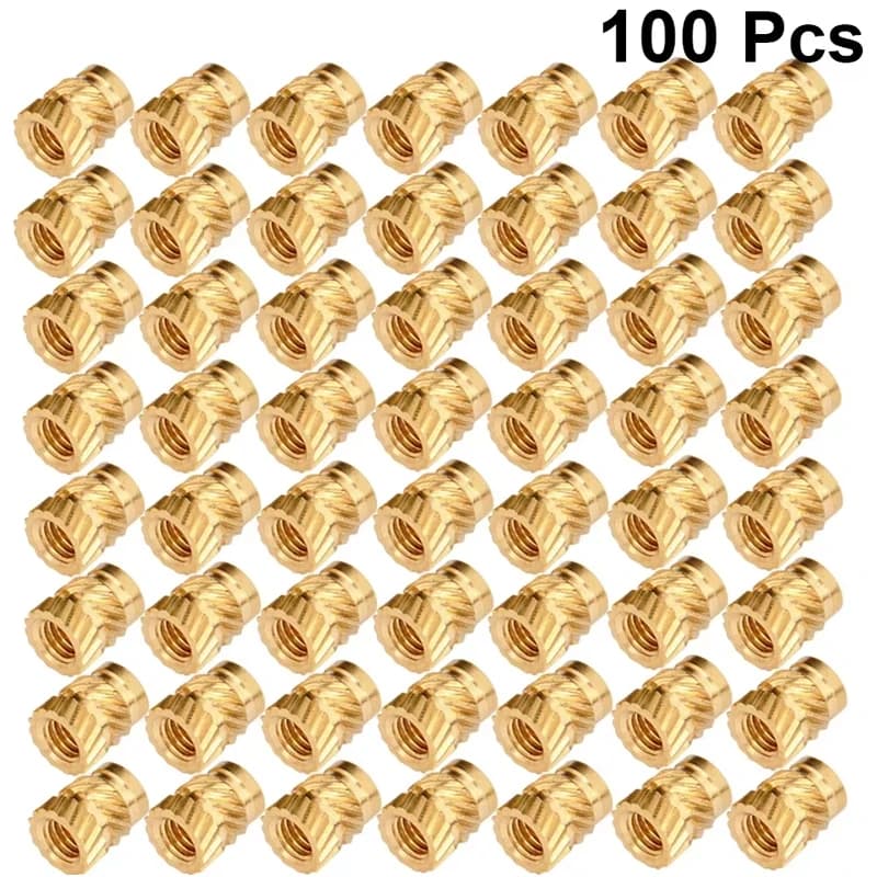 100 pz. Inserti filettati in ottone zigrinato M3 resistenti al calore per stampante 3D Voron