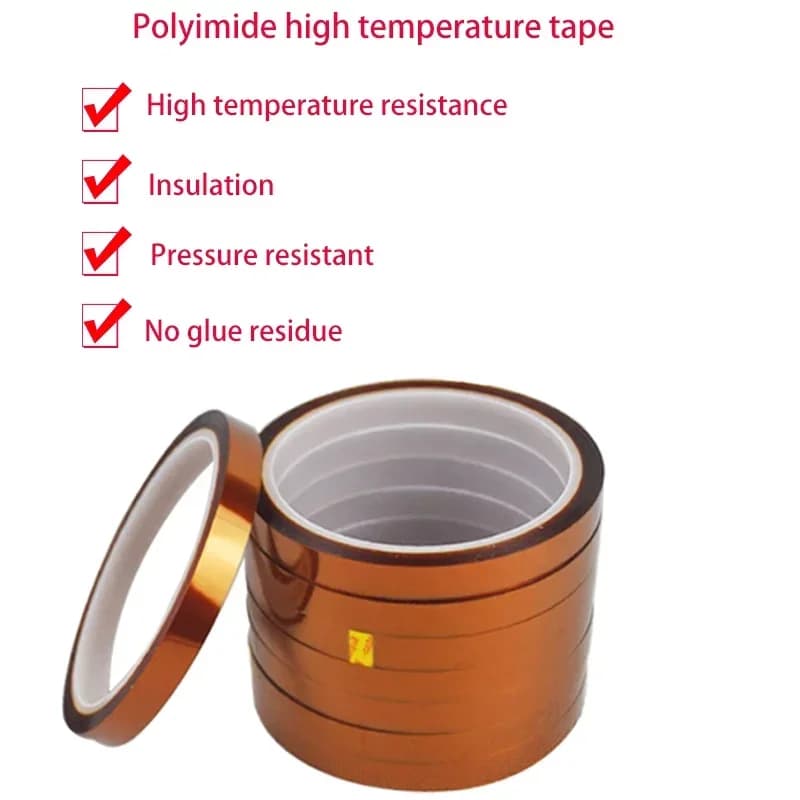 280 ° Thermal Insulating Tap BGA Pi for High Temperature Insulating Tape Polyimide Adhesive Protection 3D Printing Board