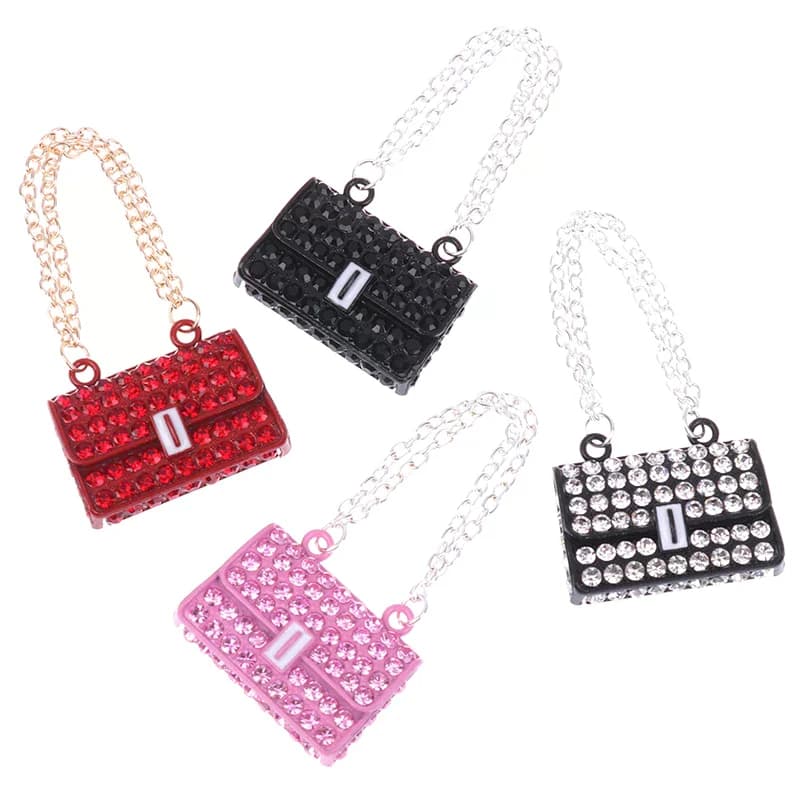 Mini Metal Chain Bag Pendulum Doll Bag Miniature Shopping Handbag Clothing Accessories Fashion Creative Doll House