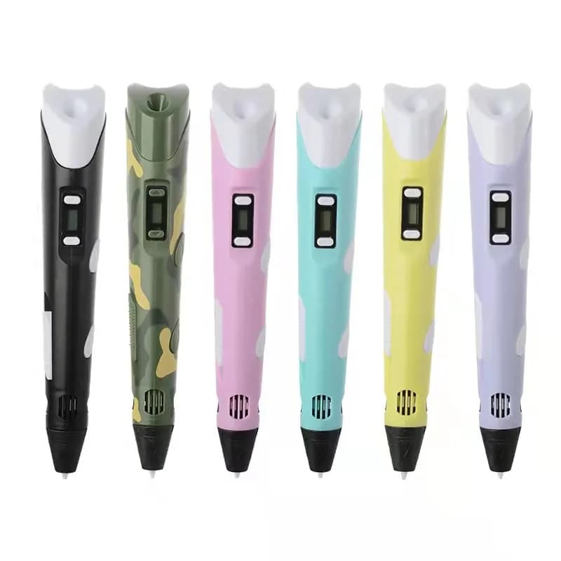 3D Printing Pen Filament PLA with Temperature Display 3D Printer Design for Kids DIY Design