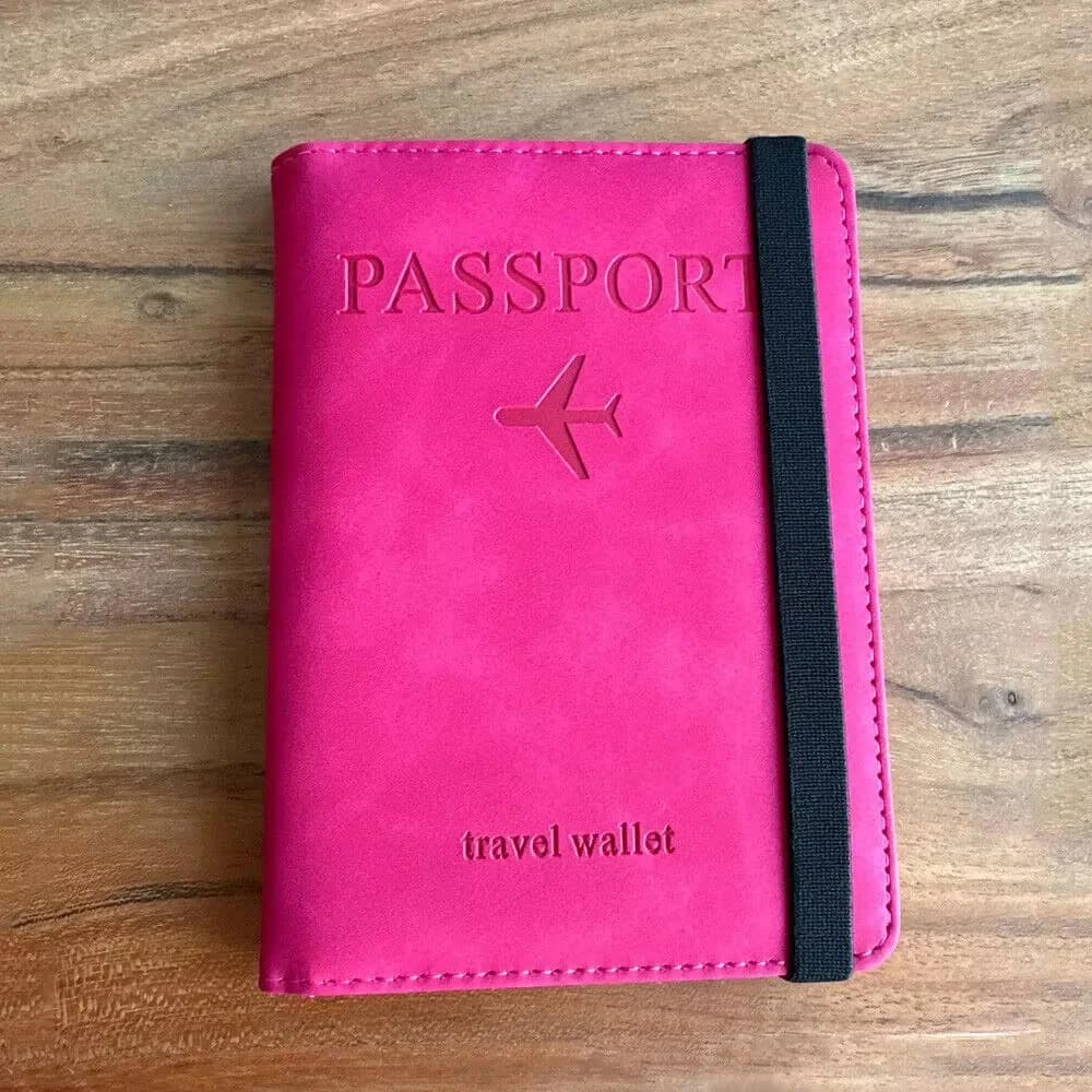 viaggio accessori utili porta passaporto personalizzabile con copertina per passaporto, documento funzionale, fascia elastica aziendale, porta passaporto personalizzato Inviaci nomi per messaggio o lascia una nota!