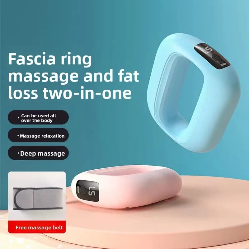 Fascia Gun Liposuction Machine 2-in-1 Lazy Person Shaking Belly Belt Relaxation Fitness Massager Vibration Plate Body Building