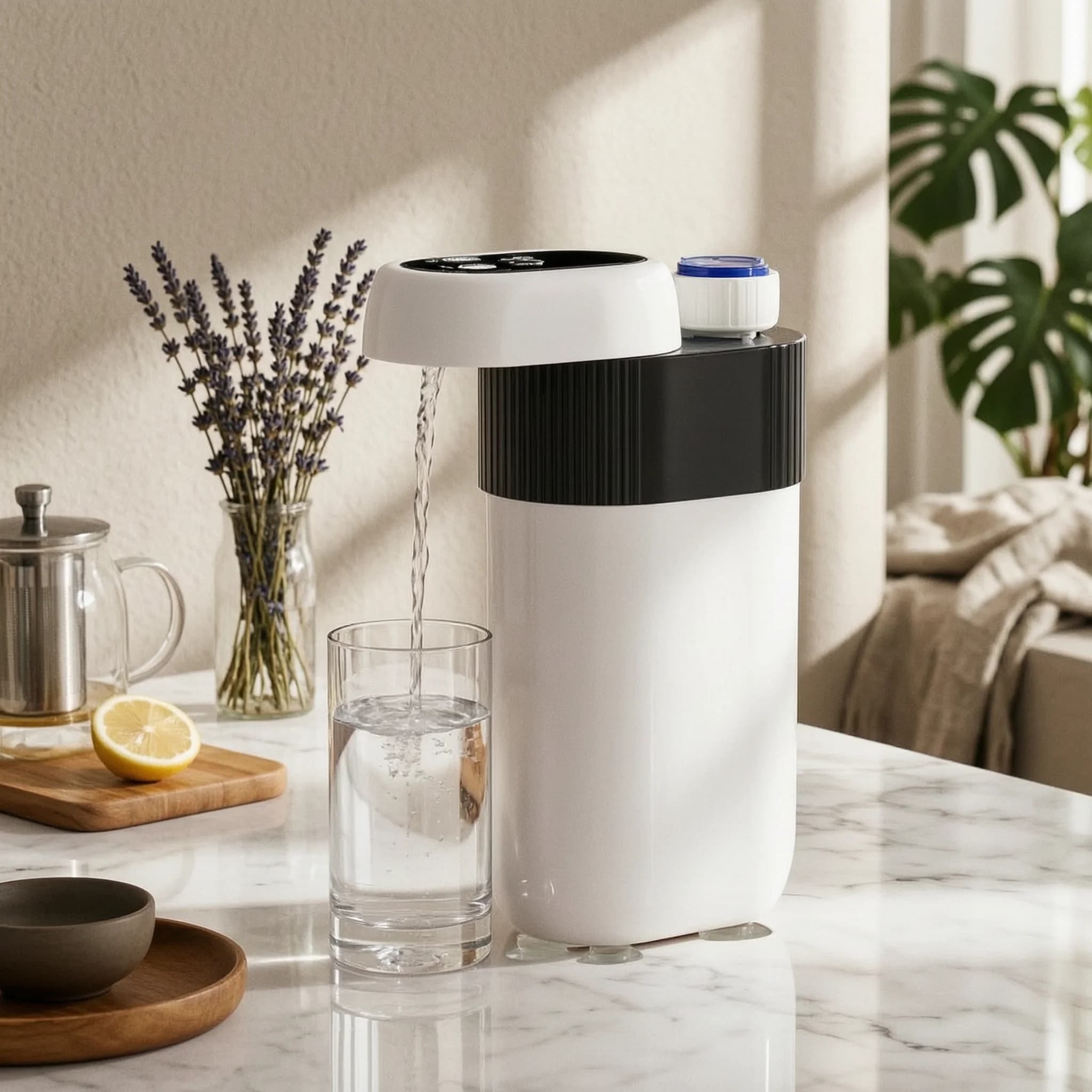 Instant Hot Water Dispenser Compact Portable Water Dispenser with Adapter Food-Grade BPAsafe for Travelers, Hotels, Office