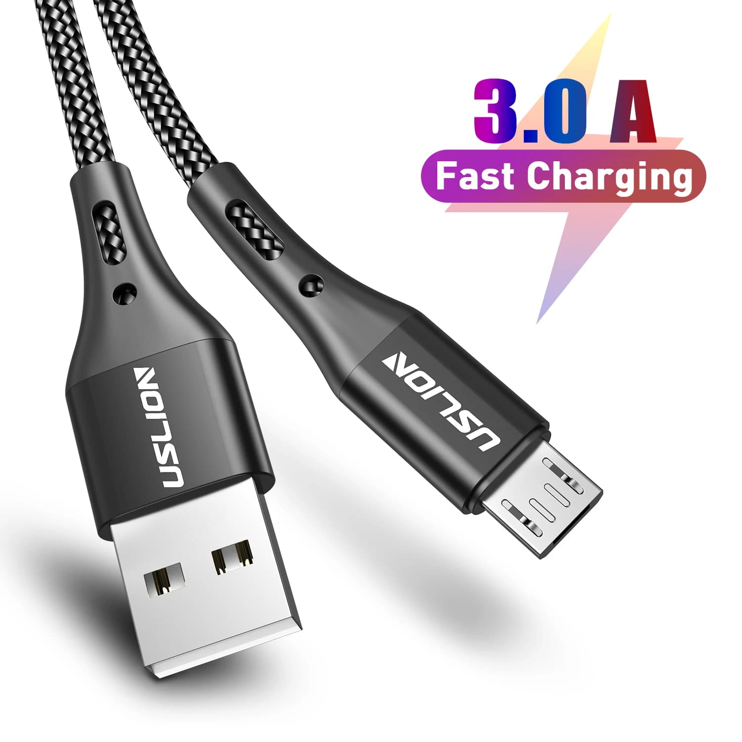 Cavo micro USB QC3.0 a ricarica rapida 3A Cavo dati di ricarica rapida per telefono mobile Android Xiaomi Realme Oneplus 0,5 M/1 M/2 M/3 M