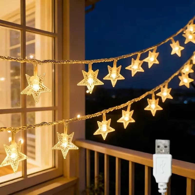 10/20/40/80 LED Star String Light USB Power Supply,fairy Tale Light Used for Bedroom Christmas Parties,weddings,home Decoration