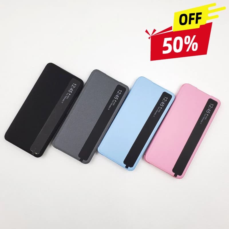 For Samsung S-View Transparent Mirror Phone Case for Samsung Galaxy S20 S20 + S20Ultra S20 Ultra Smart Clamshell Cover