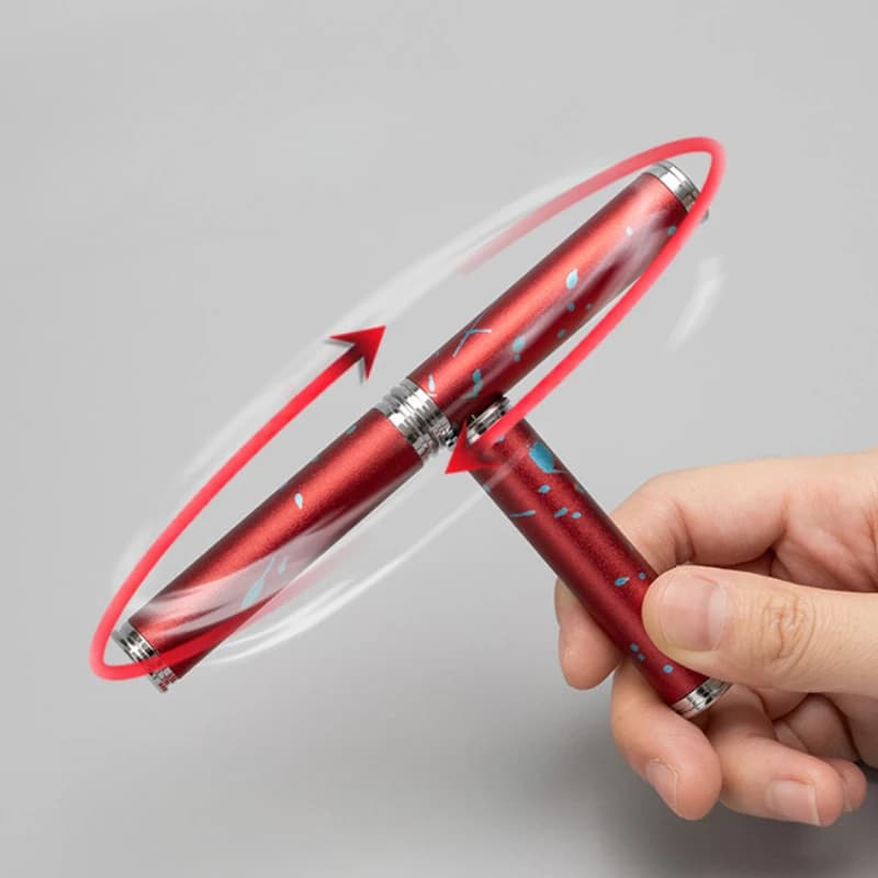 Cudgel magnetico a tre sezioni EDC Fidget Riducendo lo stress Giocattoli Lega Punta delle dita Rotante Spinner Trottola Punta antistress